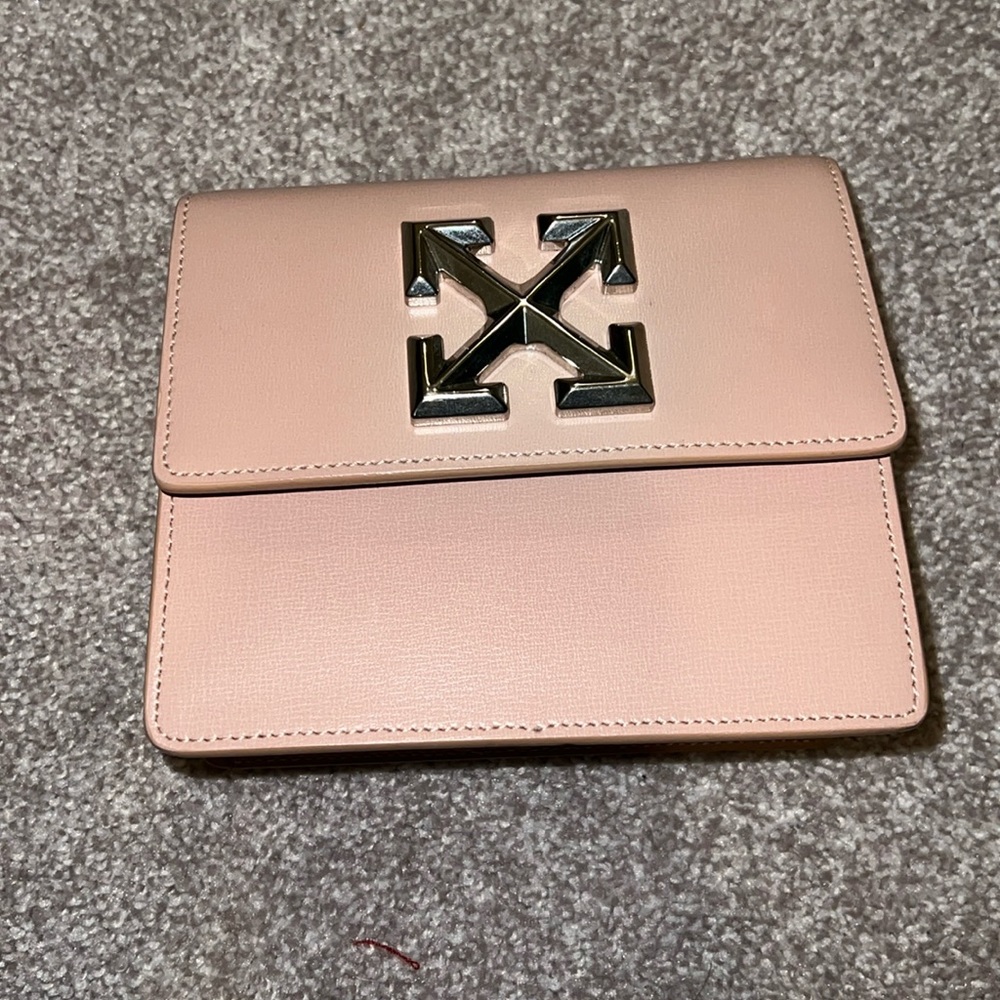 Light Pink Off White bag Light Worn